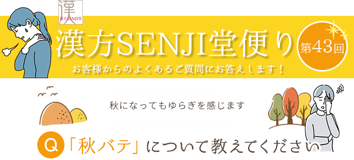 漢方SENJI堂便り